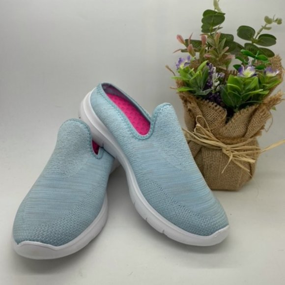 Wild Sole Shoes - Ladies Shoes WildSole Bilbao Light Blue Casual Slip on Shoes